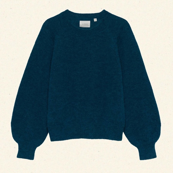 Doen Marsena Sweater Deep Sapphire Blue XS NWT - Picture 5 of 9
